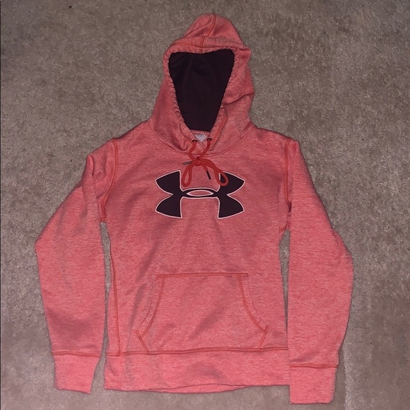 Coral Under Armour hoodie - Picture 1 of 2